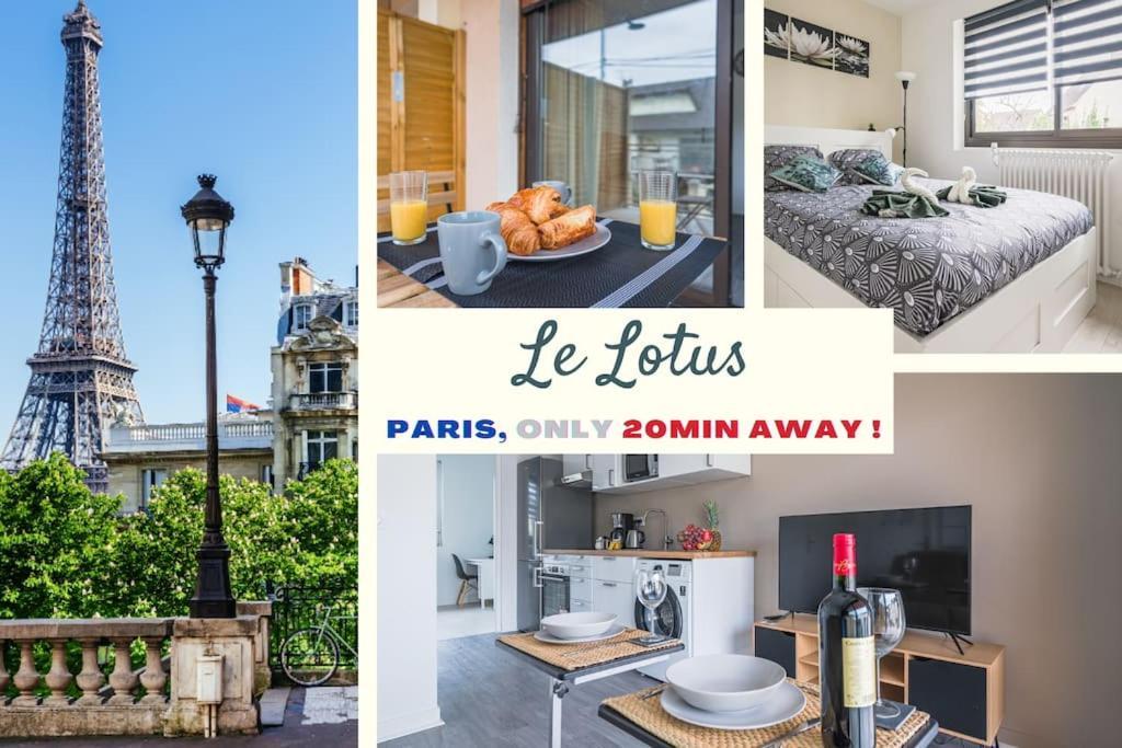 德朗西Le Lotus - Self Checkin - 20Min From Paris - Free Parking Around公寓 外观 照片