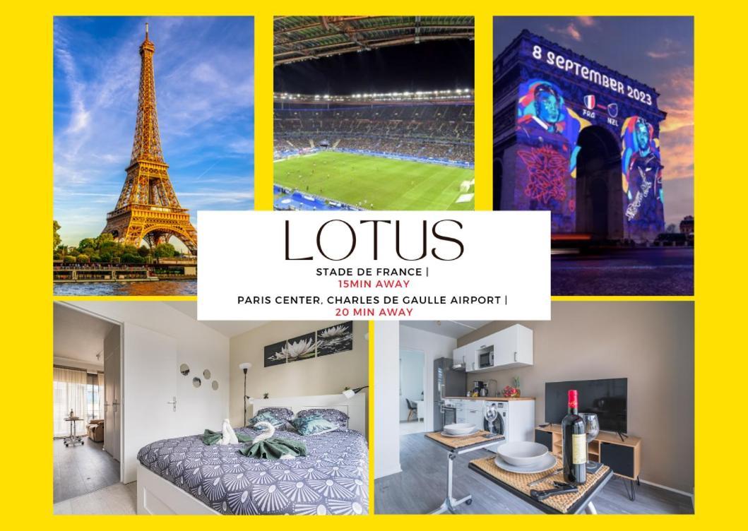 德朗西Le Lotus - Self Checkin - 20Min From Paris - Free Parking Around公寓 外观 照片